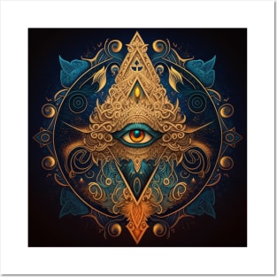 Mystical All-Seeing Eye Posters and Art